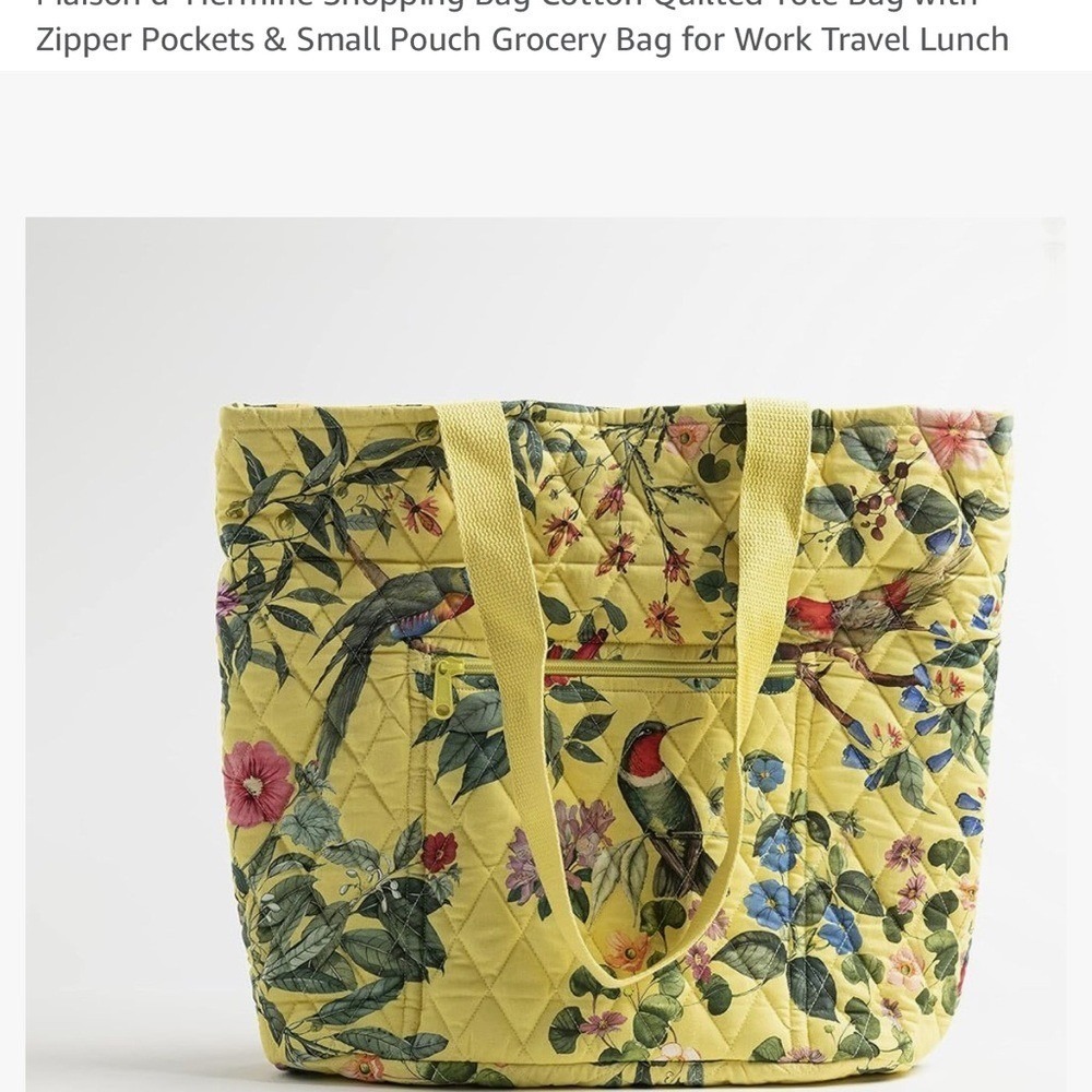 Maison d Hermine Quilted‎ Tote - Picture 3 of 3